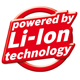 Powered by Li-Ion technology