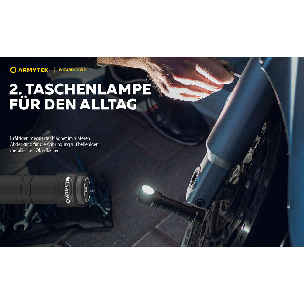 Armytek Wizard C2 WR White Taschenlampe, LED, 1100 lm 