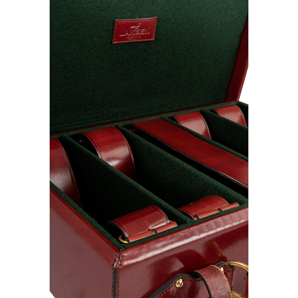 Laksen Patronenkoffer, cognac
