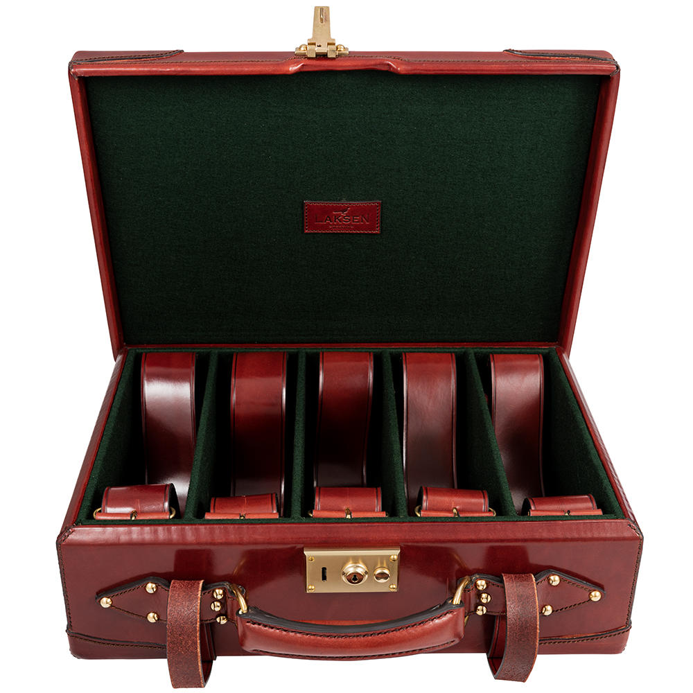 Laksen Patronenkoffer, cognac