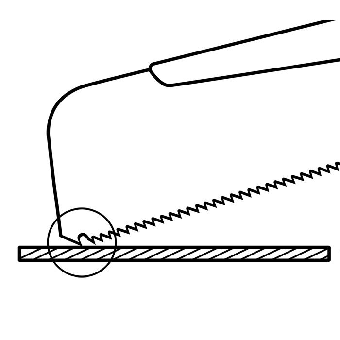 Z-Saw® Dozuki Mini 150, quer, Traditional Grip