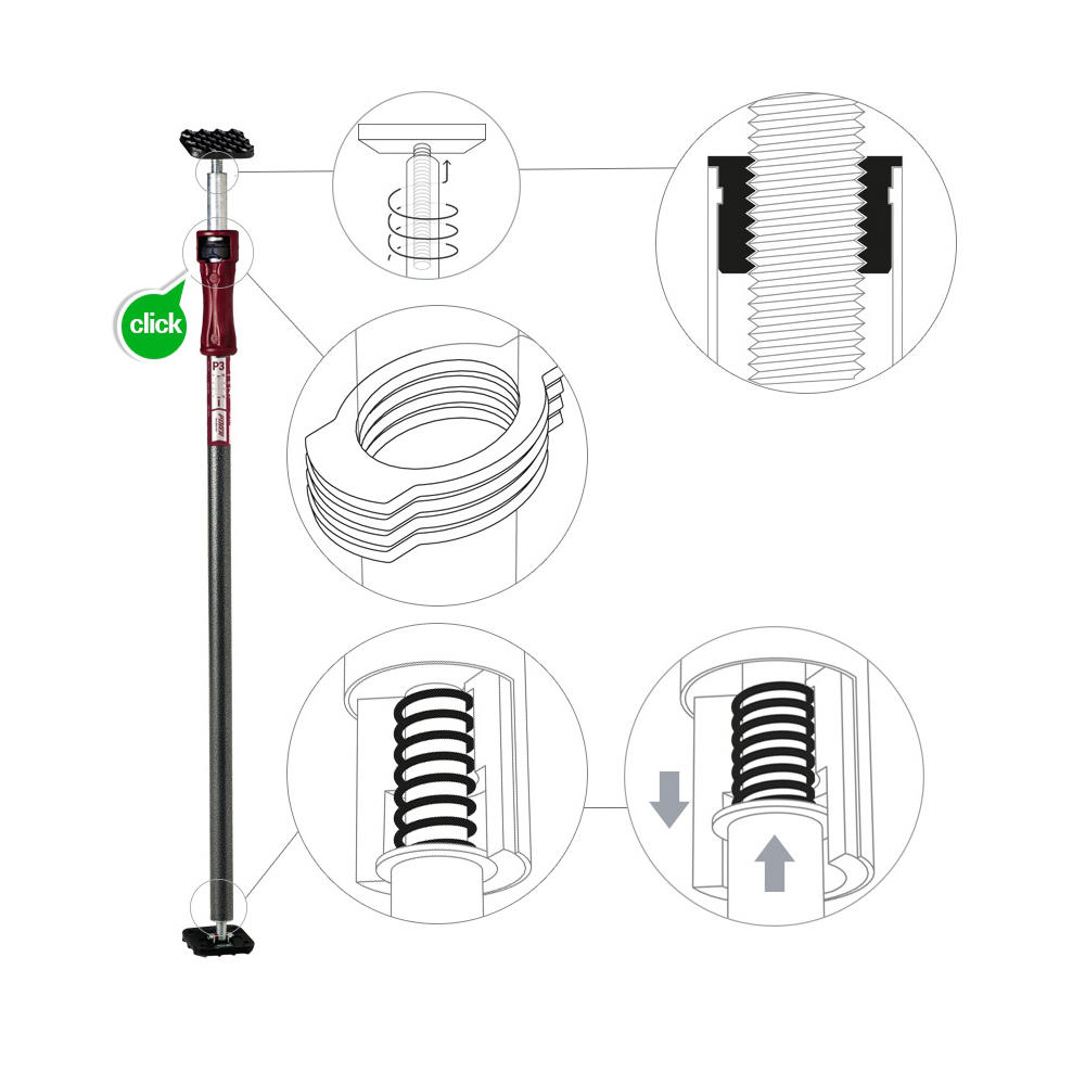 Asta portacarico® Piher® P3, 1,55-2,9 m