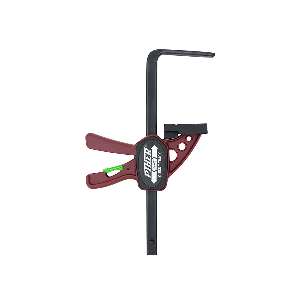 Piher® One-handed Clamp for Guide Rails, Throat Depth 60 mm, Capacity 160 mm