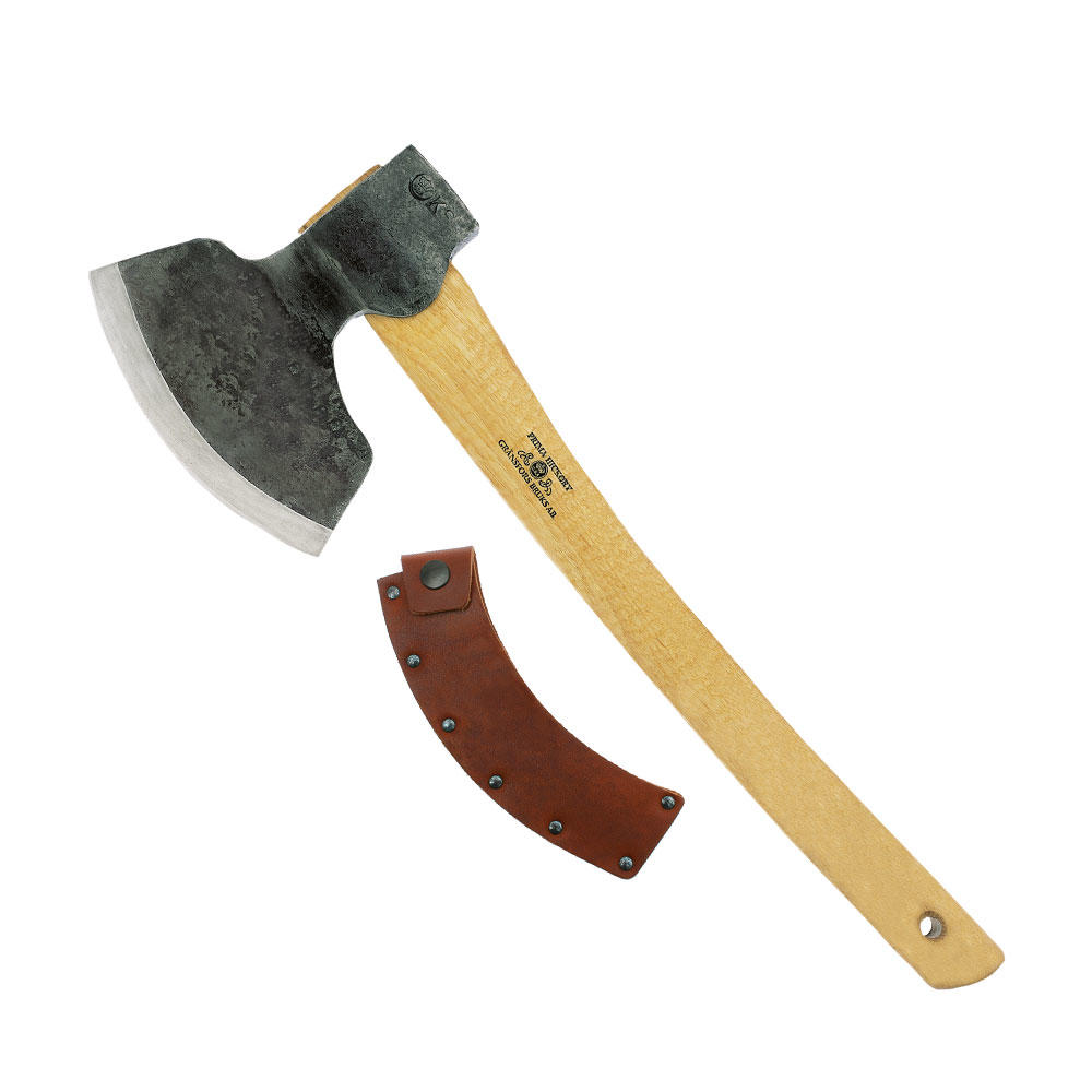 Cognée de charpentier Gränsfors® modèle 1900, tranchant des deux côtés