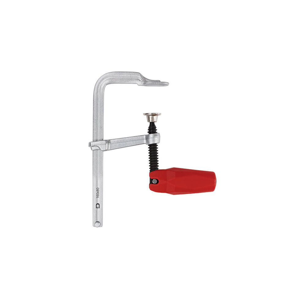 DICTUM® Ganzstahl-Schraubzwinge, Klappgriff, Ausladung 80 mm, Spannweite 160 mm