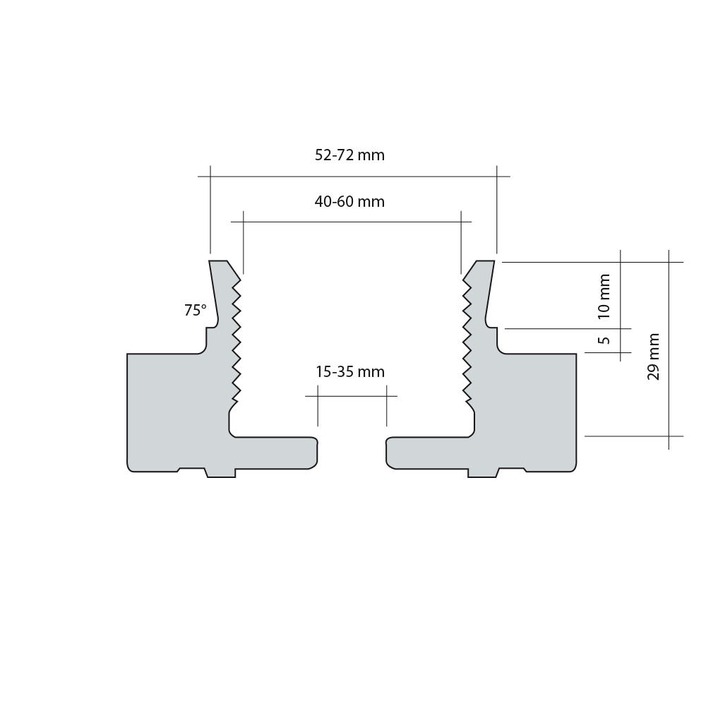 DICTUM® Zapfenbacken, Ø 50 mm