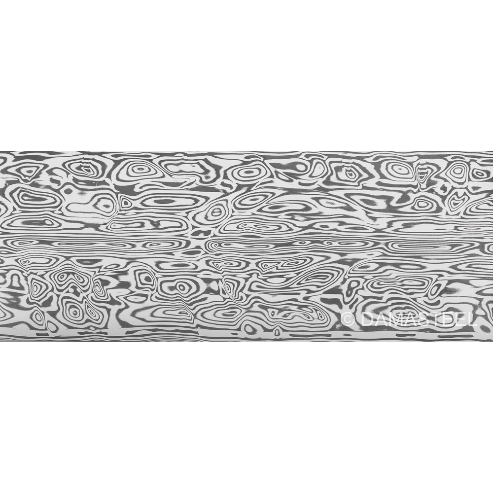 Damasteel® DS93X™ Bifrost™ Damascus Steel, 32 x 2.5 x 210 mm