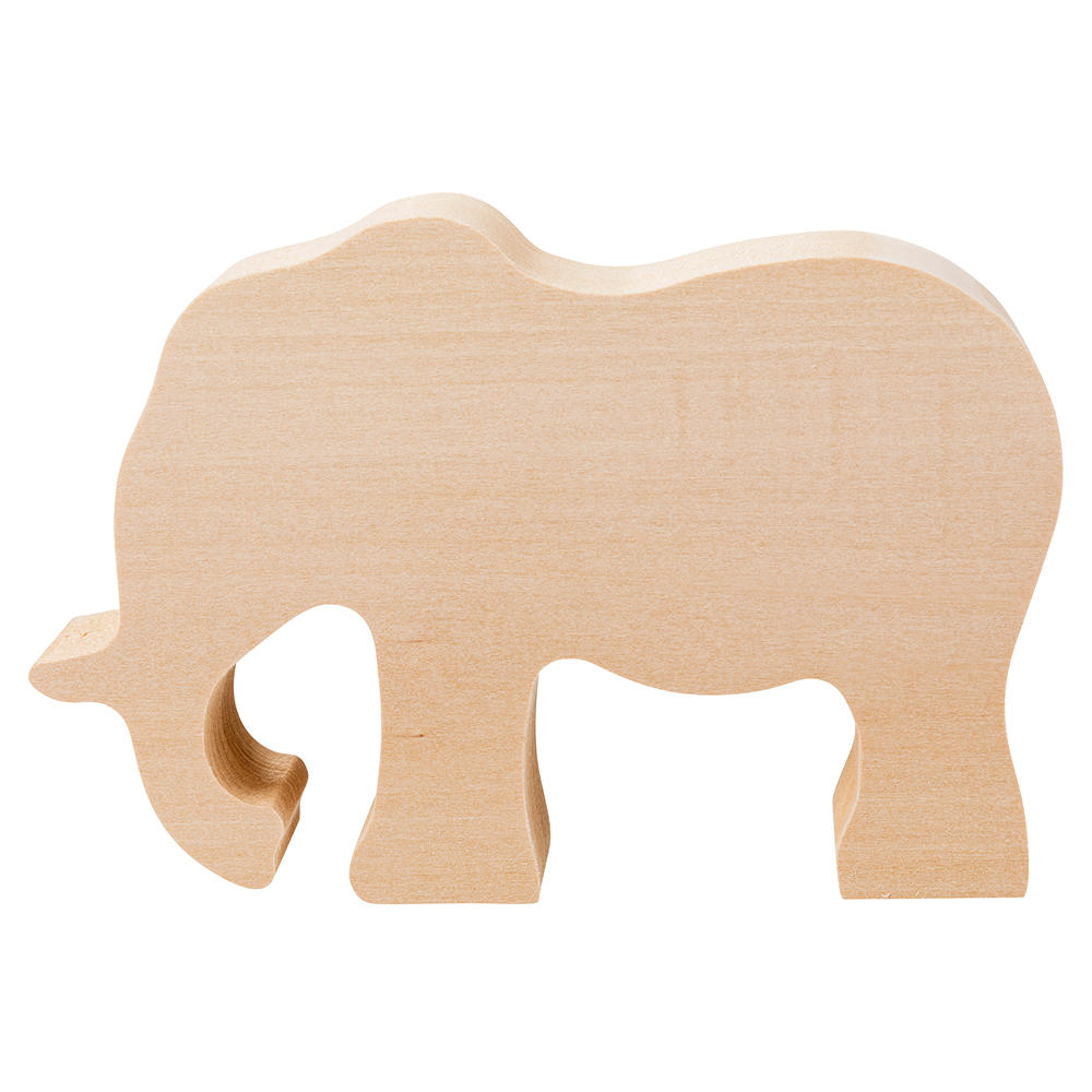 Schnitzrohling, Lindenholz, Elefant