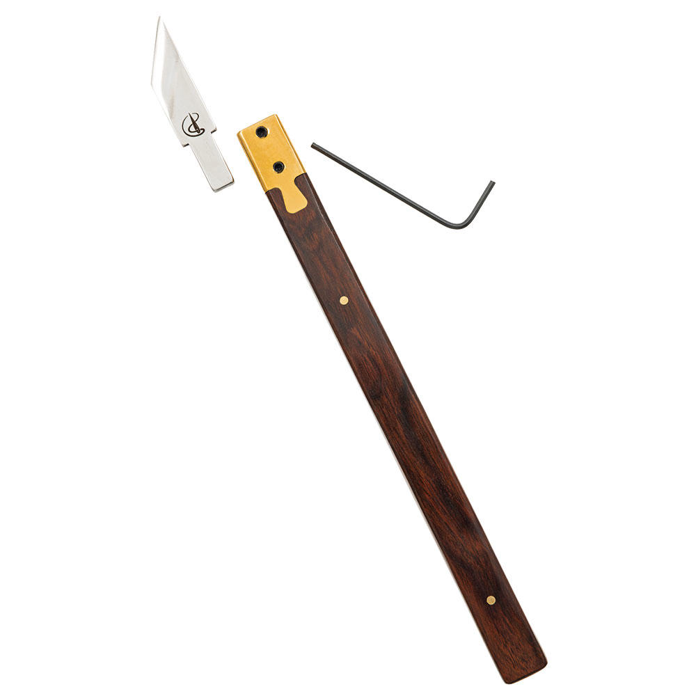 KemovanCraft Leather Knife, Desert Ironwood