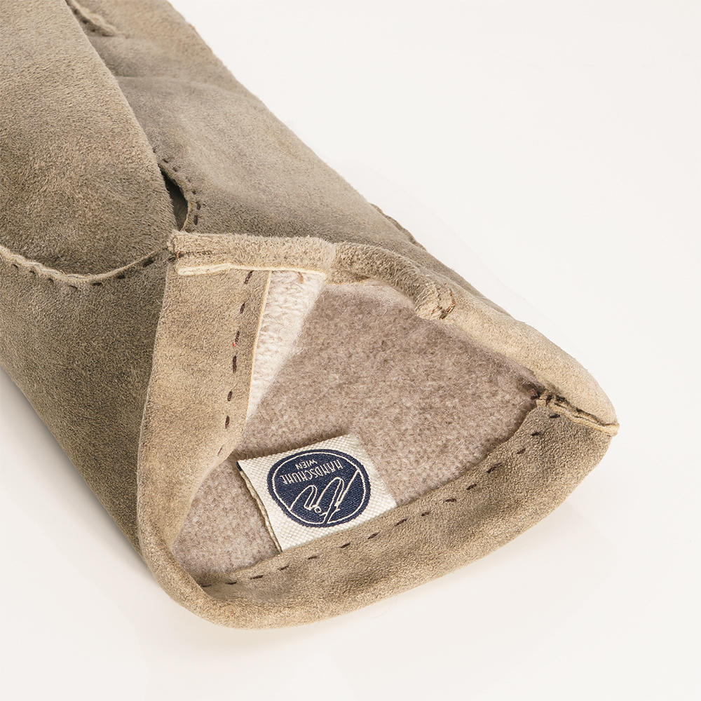 Guanti da uomo LECCE, pelle scamosciata di capra, fodera in cashmere