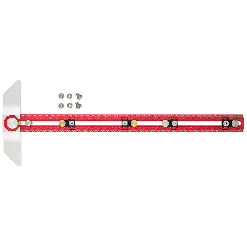 Règle de traçage multifonctions avec butée en T, 650 mm, version PRO