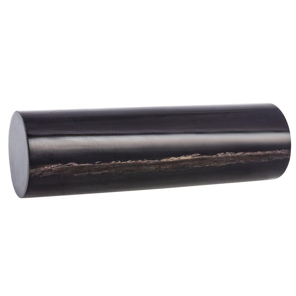 Buffalo Horn Roll, Ø 35 x 115 mm, Black