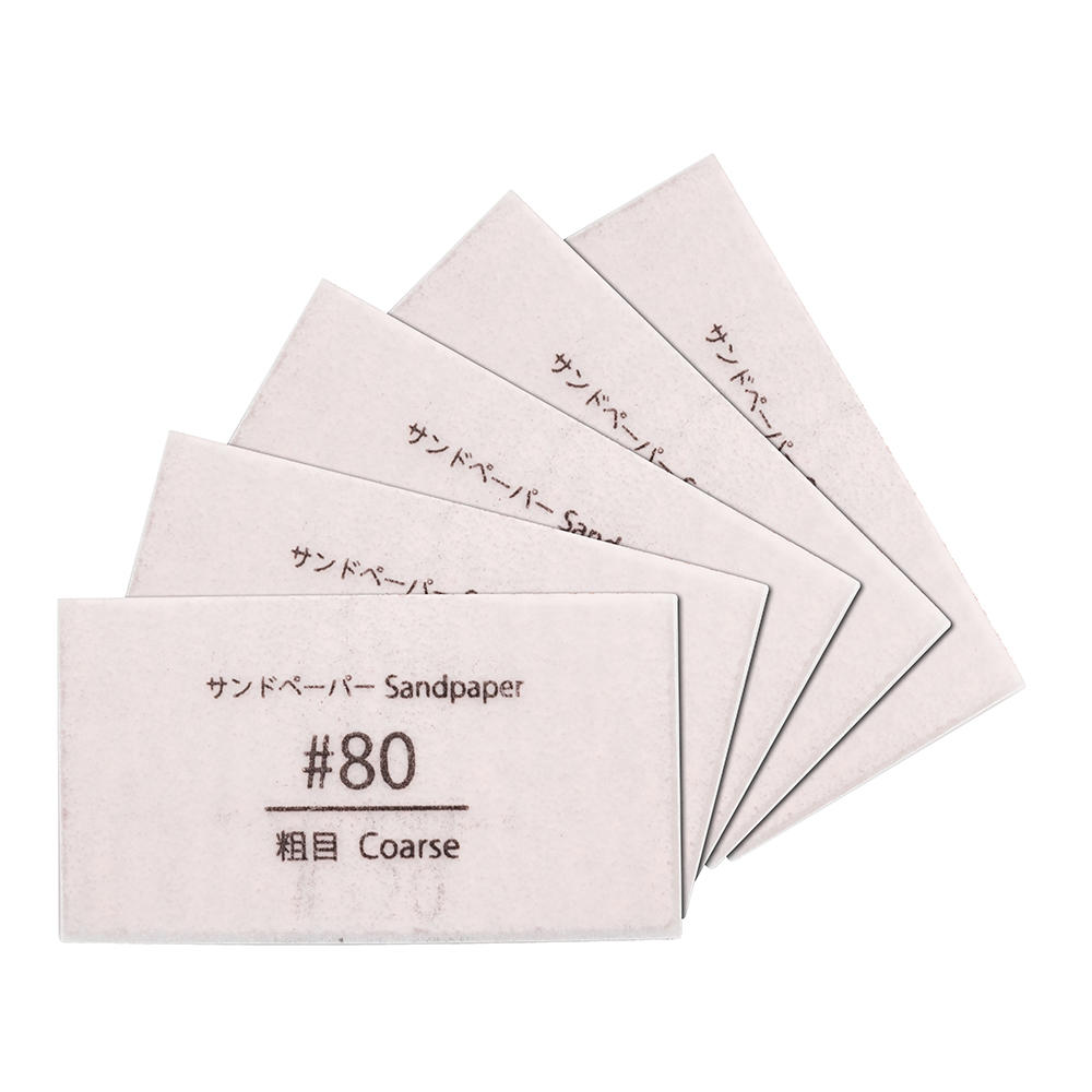 Replacement Pads for »Junior« Sanding Block, 5-Piece Set, Grit 80