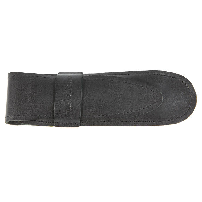 Astuccio in pelle per rasoio, nero