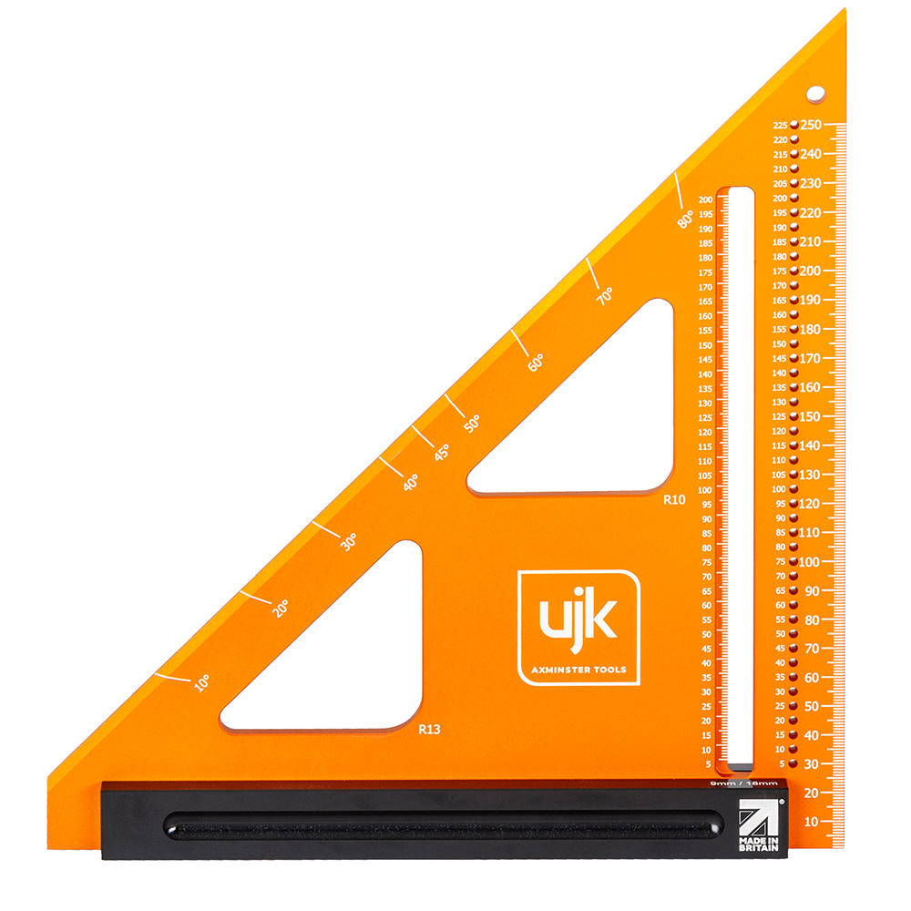 Squadra triangolare professionale per marcatura UJK, 250 mm