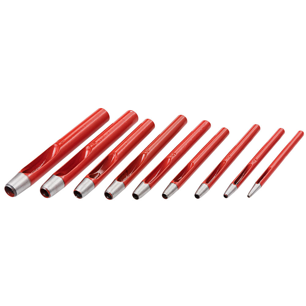 Fustelle a colpo tonde, set, 9 pezzi