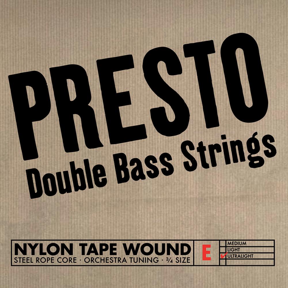 Presto® Nylonwound Saiten, Bass 3/4, Satz