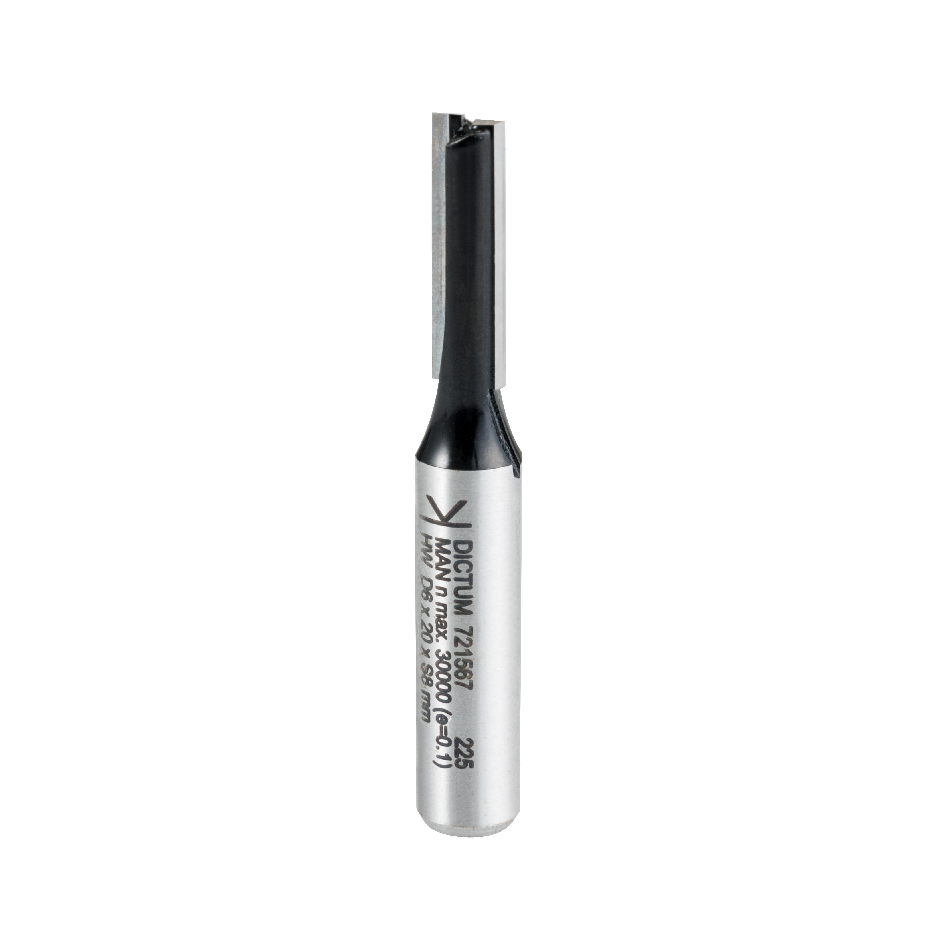 DICTUM® HW-Nutfräser, Schaft Ø 8 mm, D 6 mm