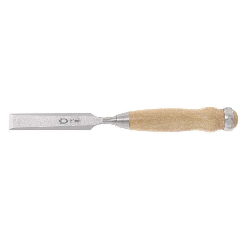 Ciseau à bois DICTUM®, forme allongée, largeur de lame 20 mm