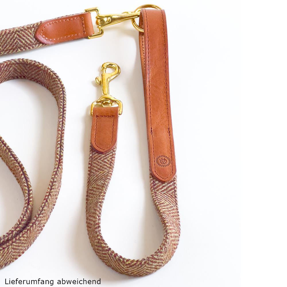 Laisse de chien Helen Wells » Tweed Classic «, beech, 80 cm 