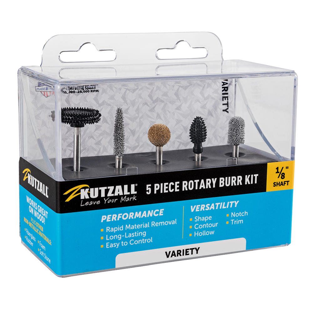 Kutzall Raspelfräser-Set, Variety, Schaft Ø 3,2 mm