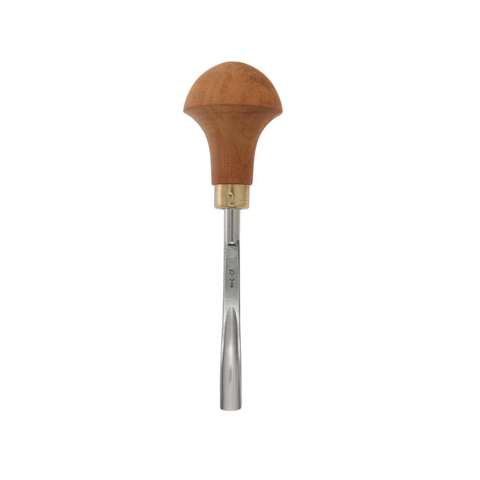 Ciseau de sculpture pour bois et linoléum Pfeil®, cintre L8A coudé / 7 mm