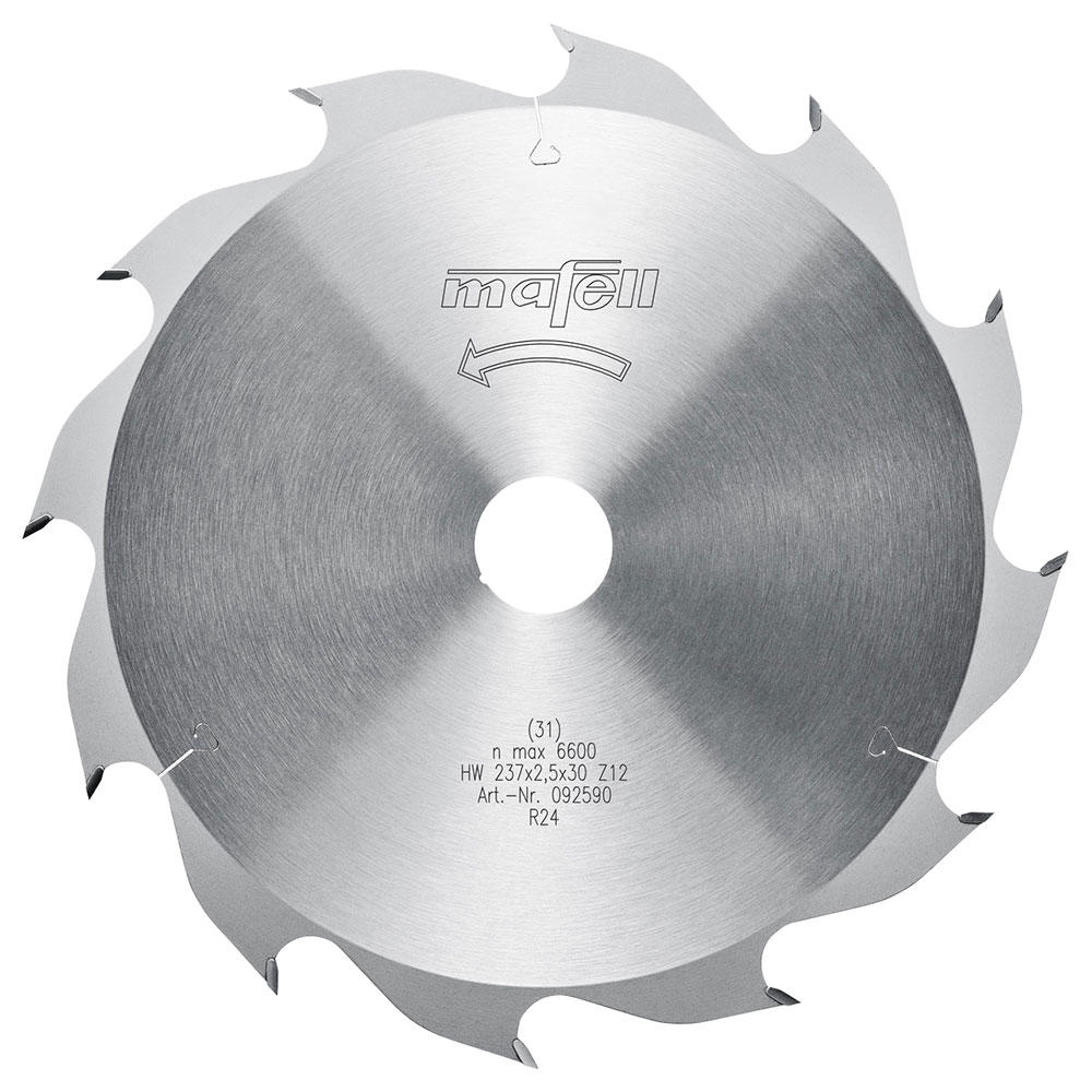 MAFELL Sägeblatt-HM, 237 x 1,8/2,5 x 30 mm, Z 12, WZ