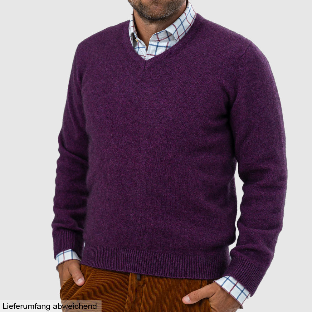 Herren V-Pullover Merino-Possum