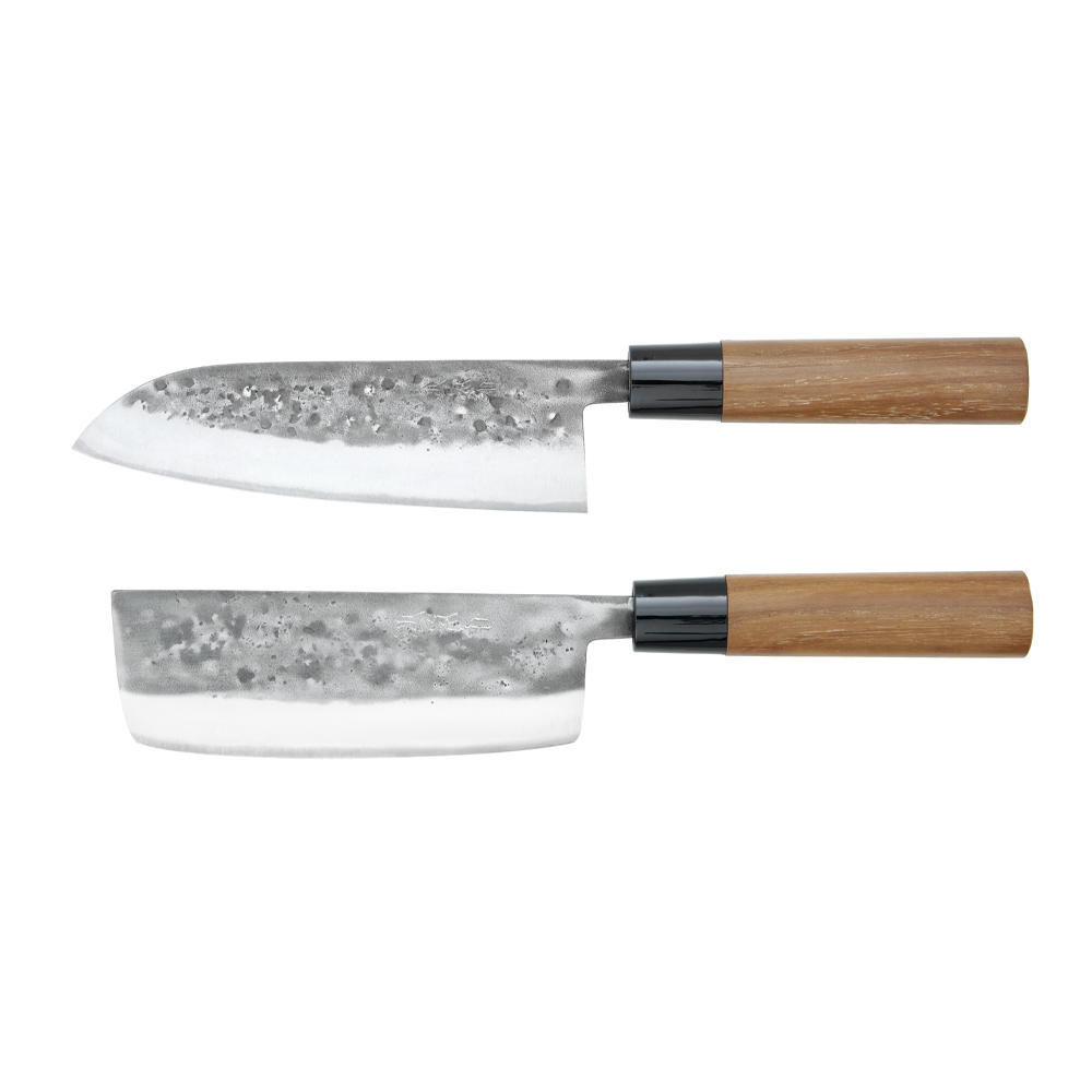 Tadafusa Hocho Nashiji, set, 2 pezzi, Santoku e Usuba