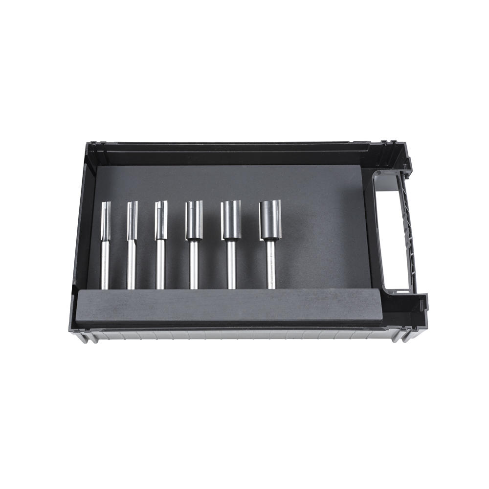 DICTUM® TC Slot Cutters, Extra Long, TC Centre Tip, 6-Piece Set