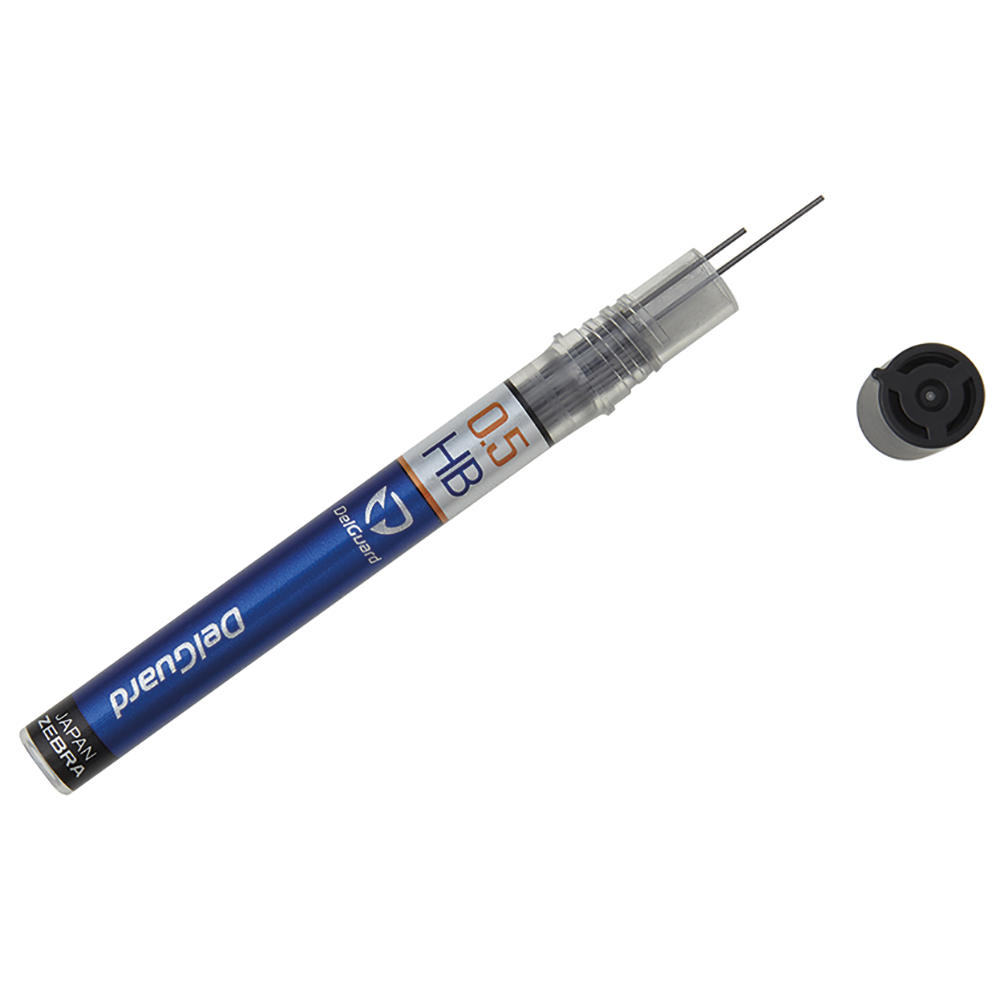 Refill Leads for Zebra »DelGuard« Mechanical Pencil 0.5 mm