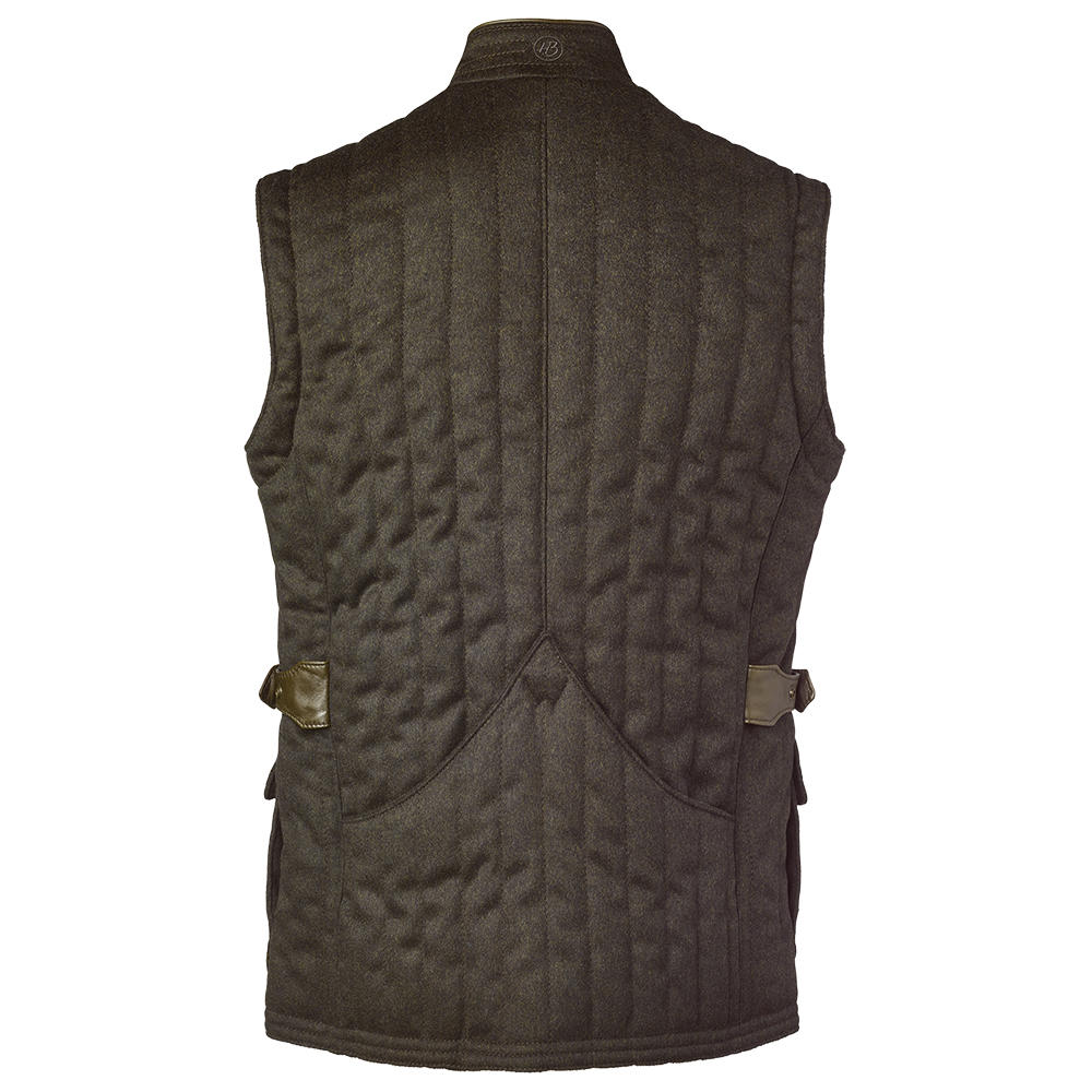 Heinz Bauer Men’s Profi Skeet Shooting Vest, Loden and Leather