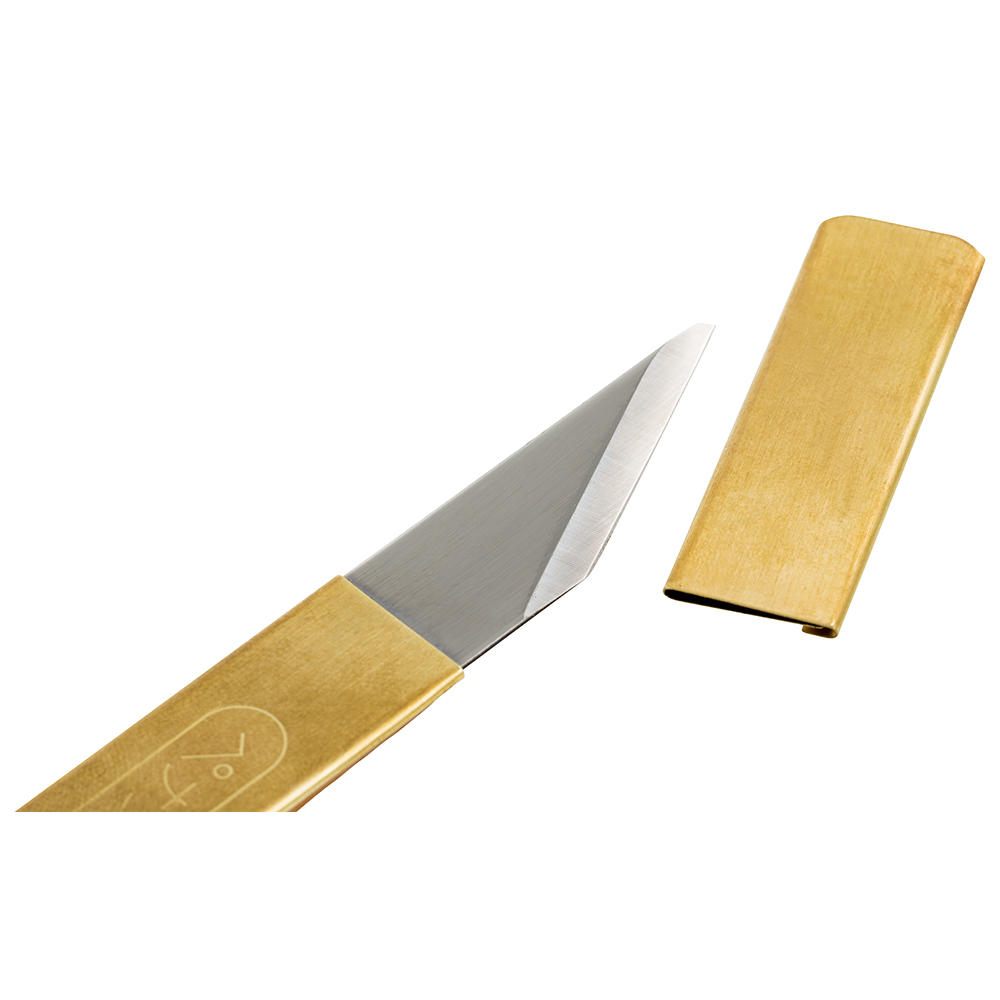 Couteau à placage » Kiridashi «, poignée en laiton