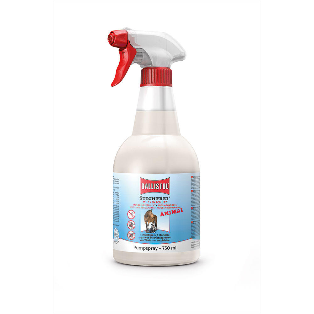Répulsif anti-insectes piqueurs Ballistol® Stichfrei Animal, 750 ml