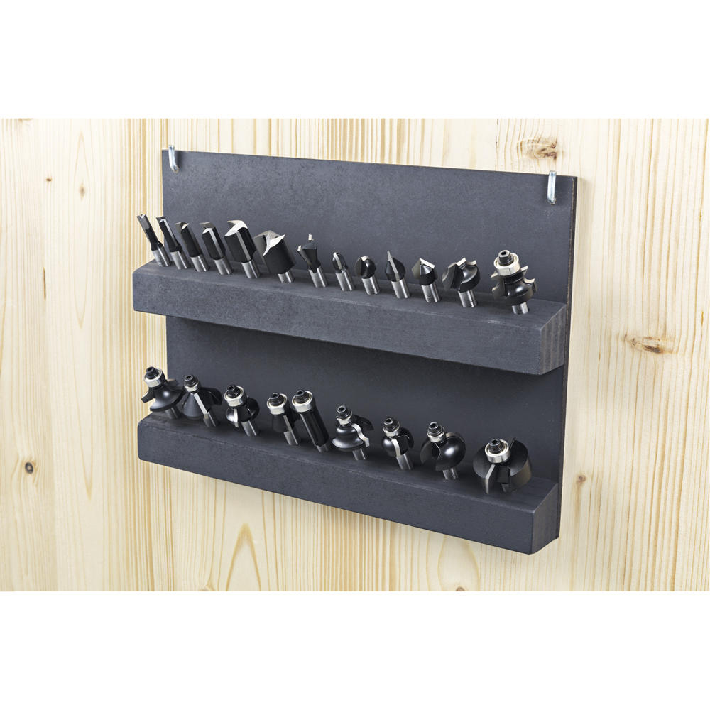 DICTUM® HW-Fräserset, 22-teilig, im Transportkoffer