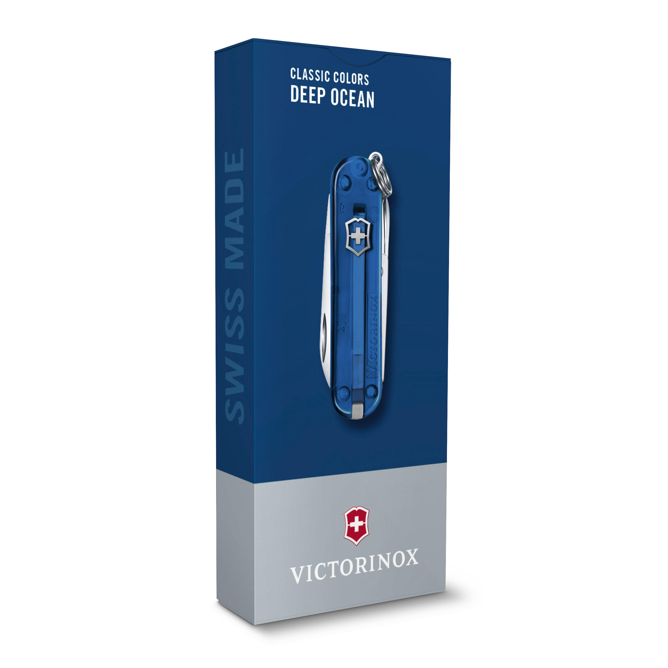 Couteau de poche Victorinox® » Classic SD «, bleu foncé transparent