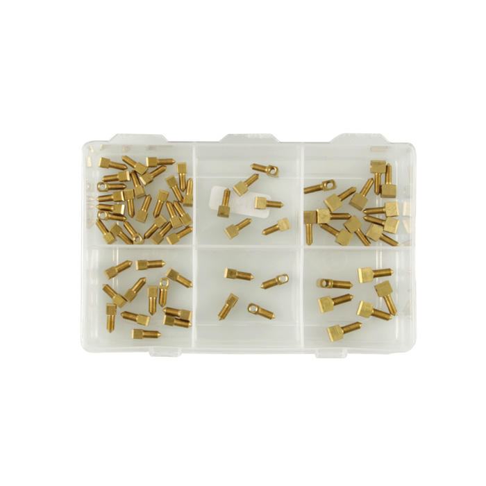 Assortimento di dadi per arco, violino, viola, violoncello, filettatura metrica