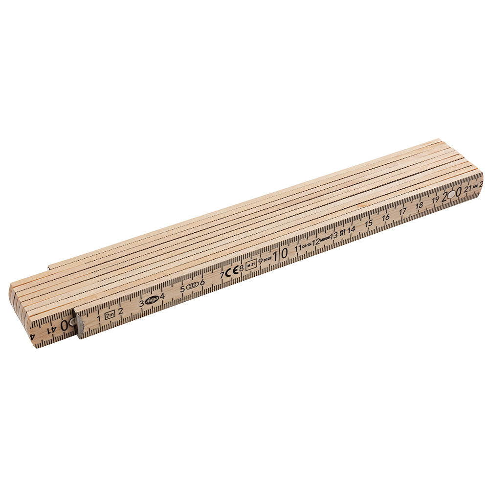 Metro ripiegabile in carpine bianco