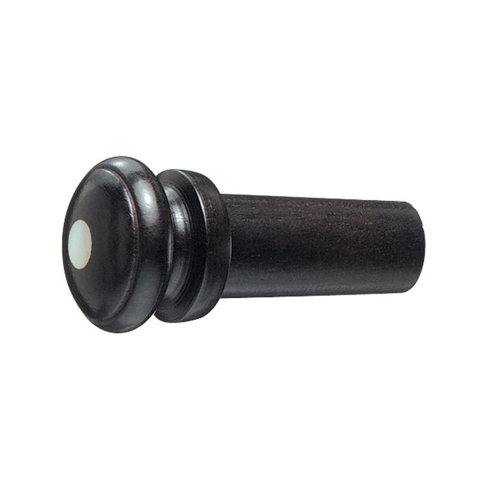 Endbutton, Mother of Pearl Eye, Ebony, Violin 4/4 – 3/4, Medium