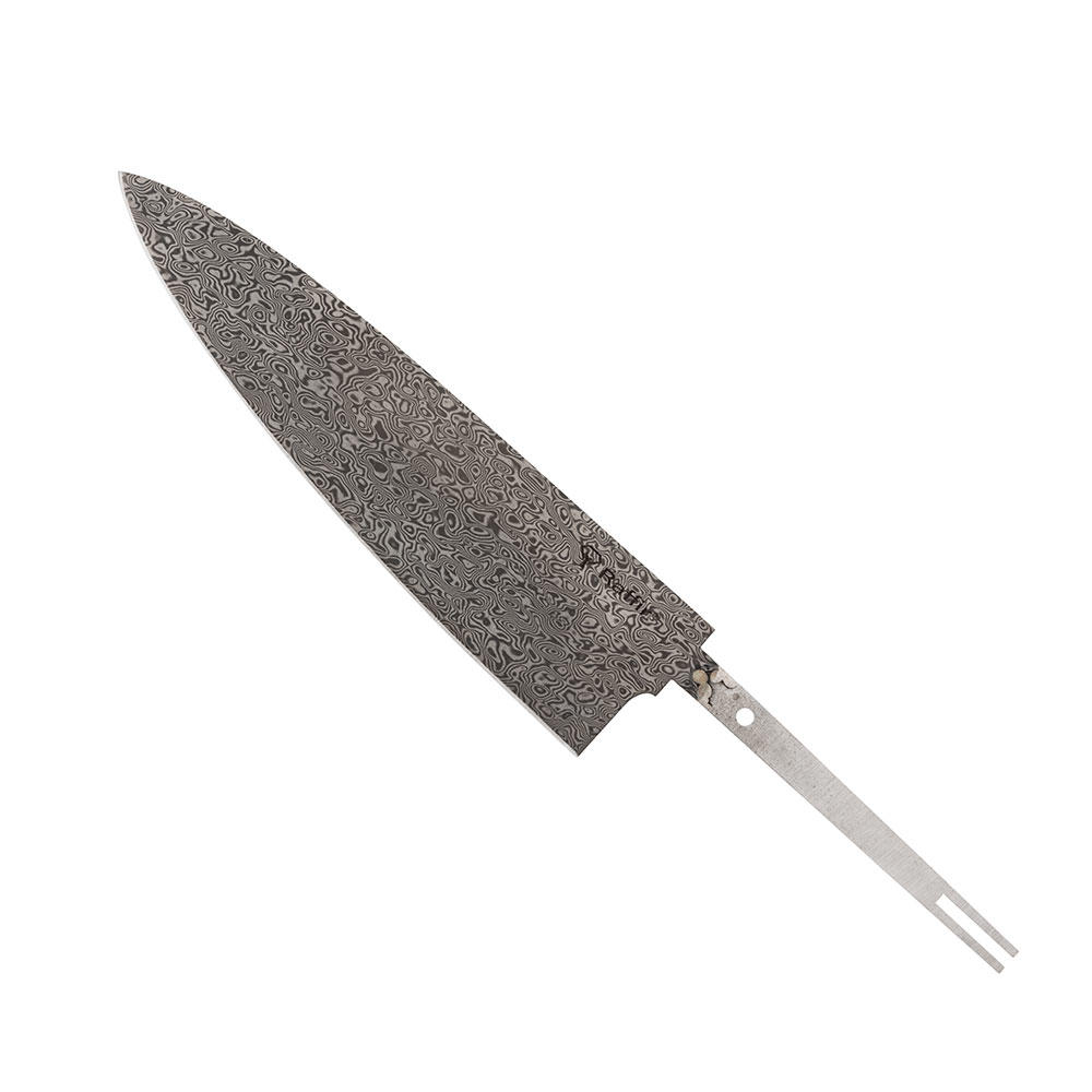 Raffir® Chef's Knife Blades, Small Chef, Damascus, 110 Layers
