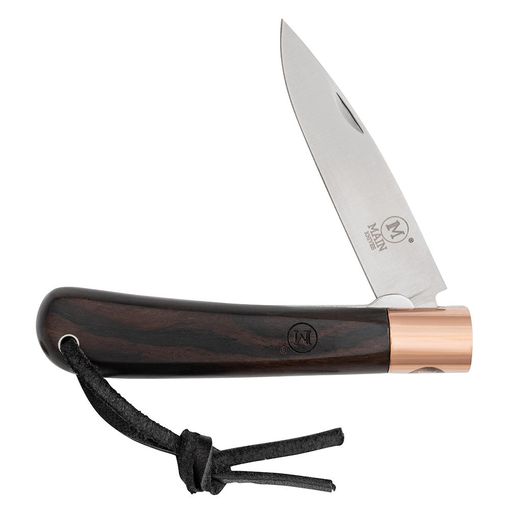 Coltello a serramanico MAIN »Copper Line«, legno di ebano