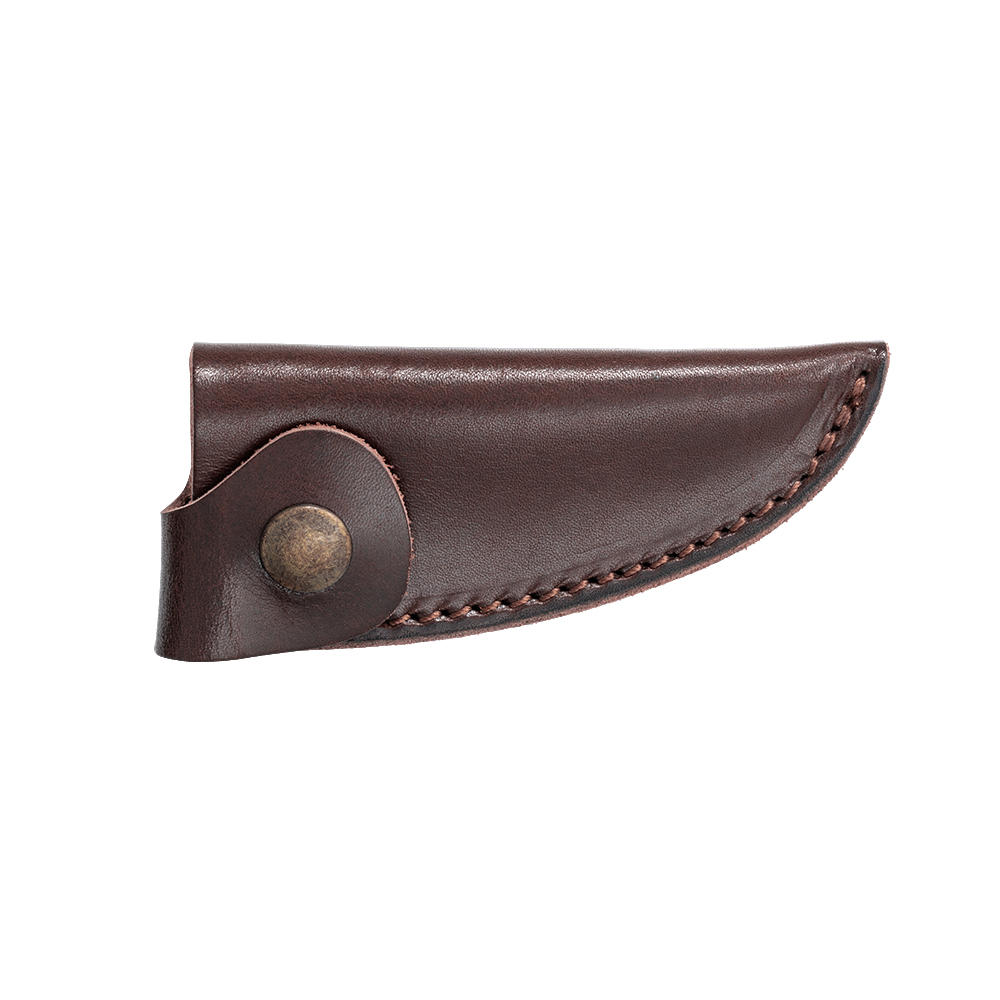 Étui en cuir, cuir de bovin marron