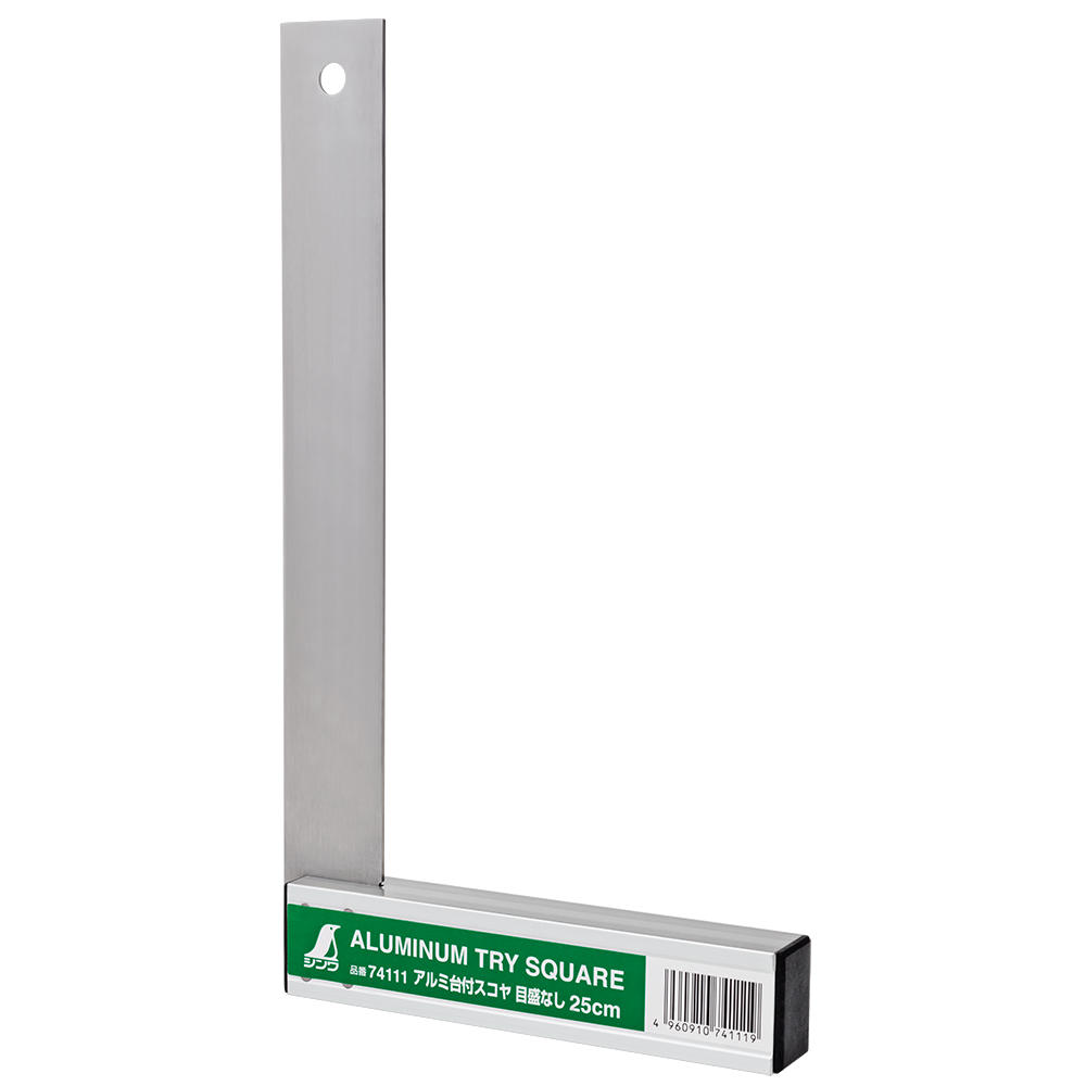 Équerre à épaulement en aluminium sans graduation Shinwa®