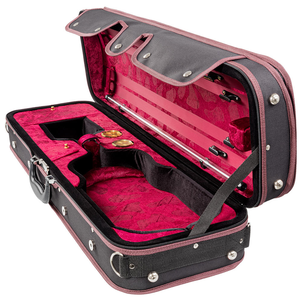Custodia Pro-Case, violino 4/4 – 3/4, nero/rosso vino-nero