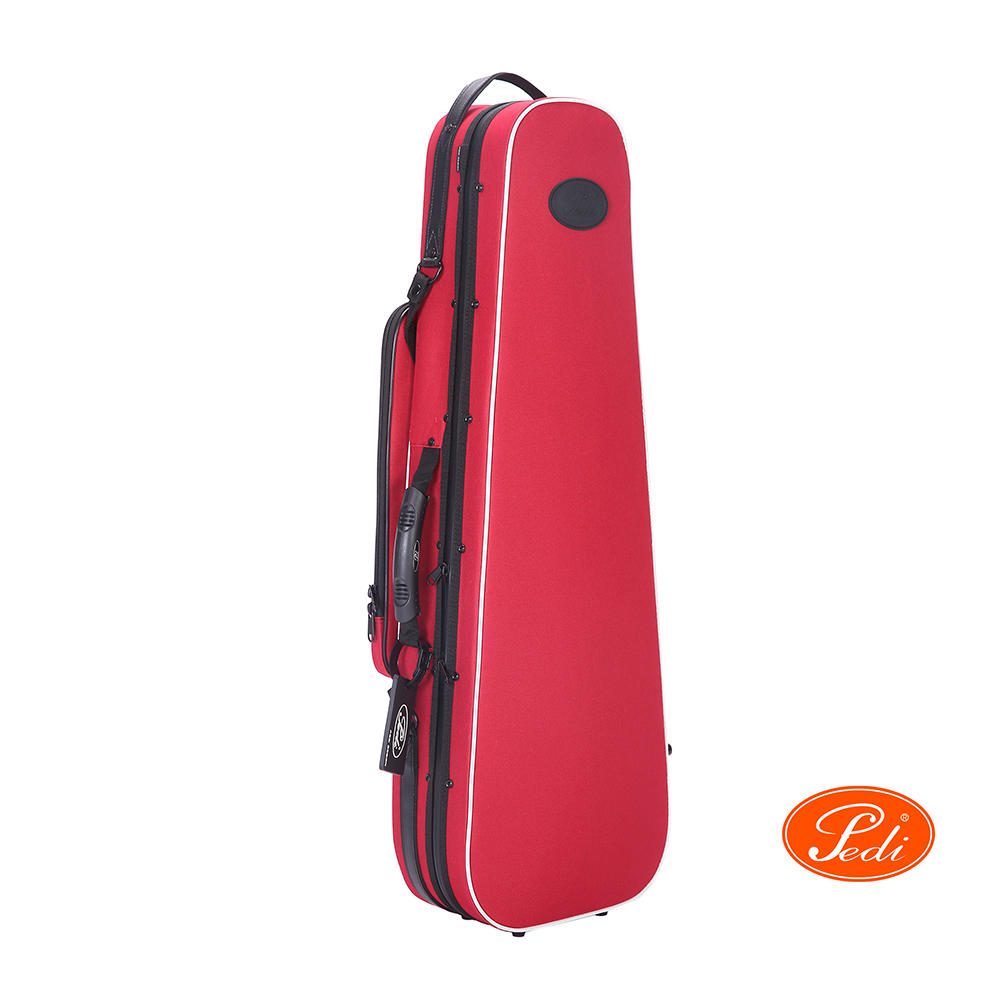 Étui-caisse Pedi®, modèle P100, violon 4/4, réfléchissant, rouge