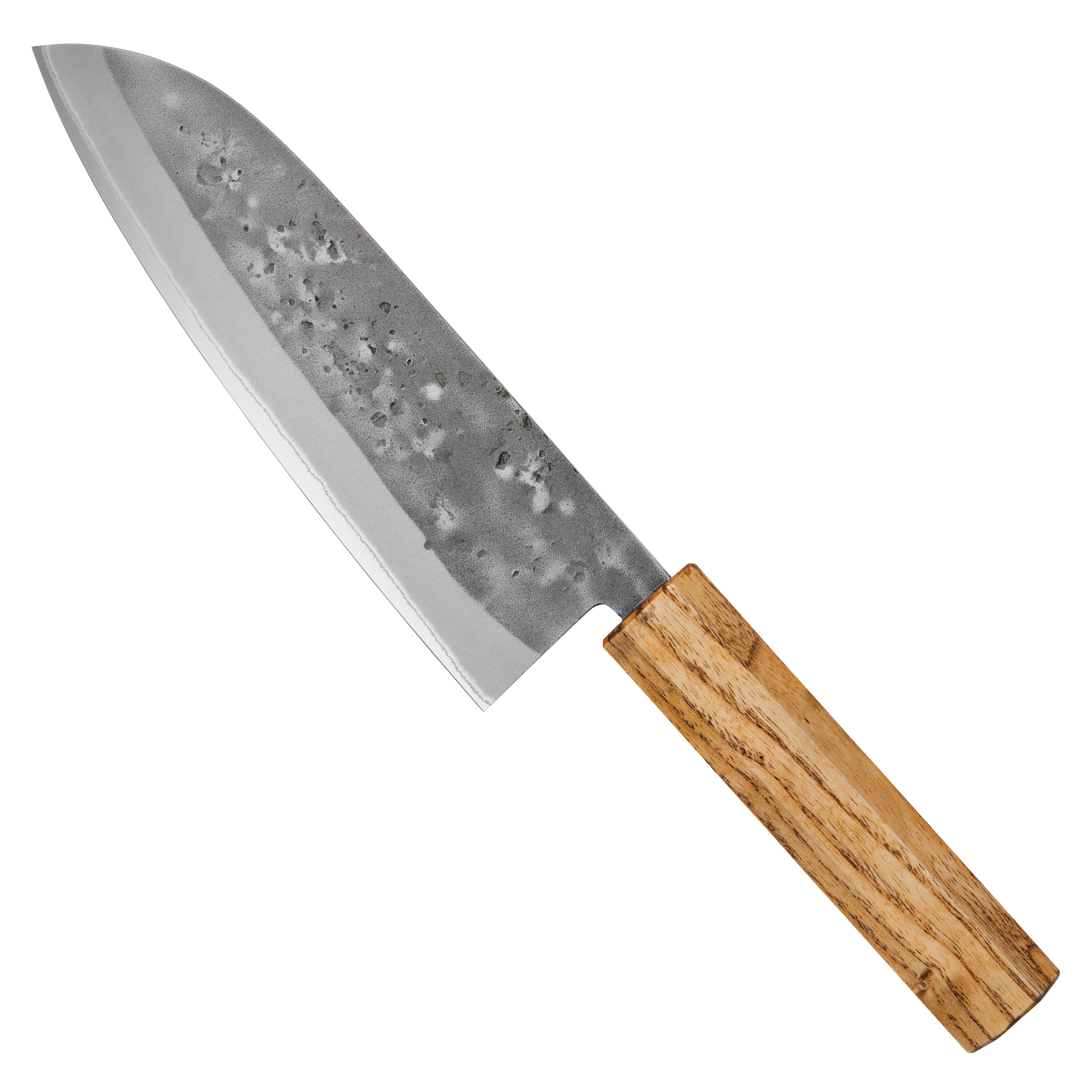 Hocho Messergriff Esche/Urushi, Angelaufnahme klein