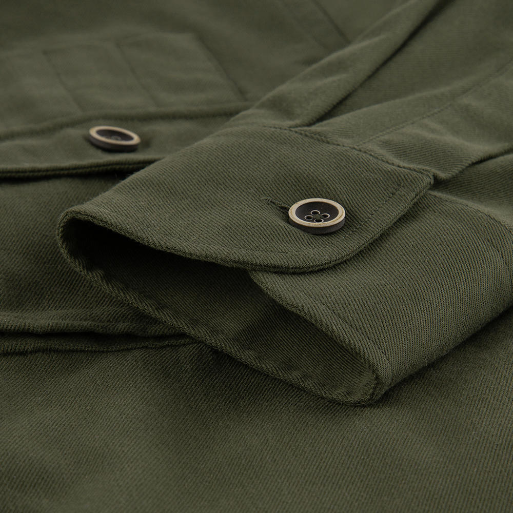 Veste Safari Légère Homme En Coton - Style Militaire, Manches Longues, Boutonnée, Poches - Pour Randonnée, Voyage, Quotidien