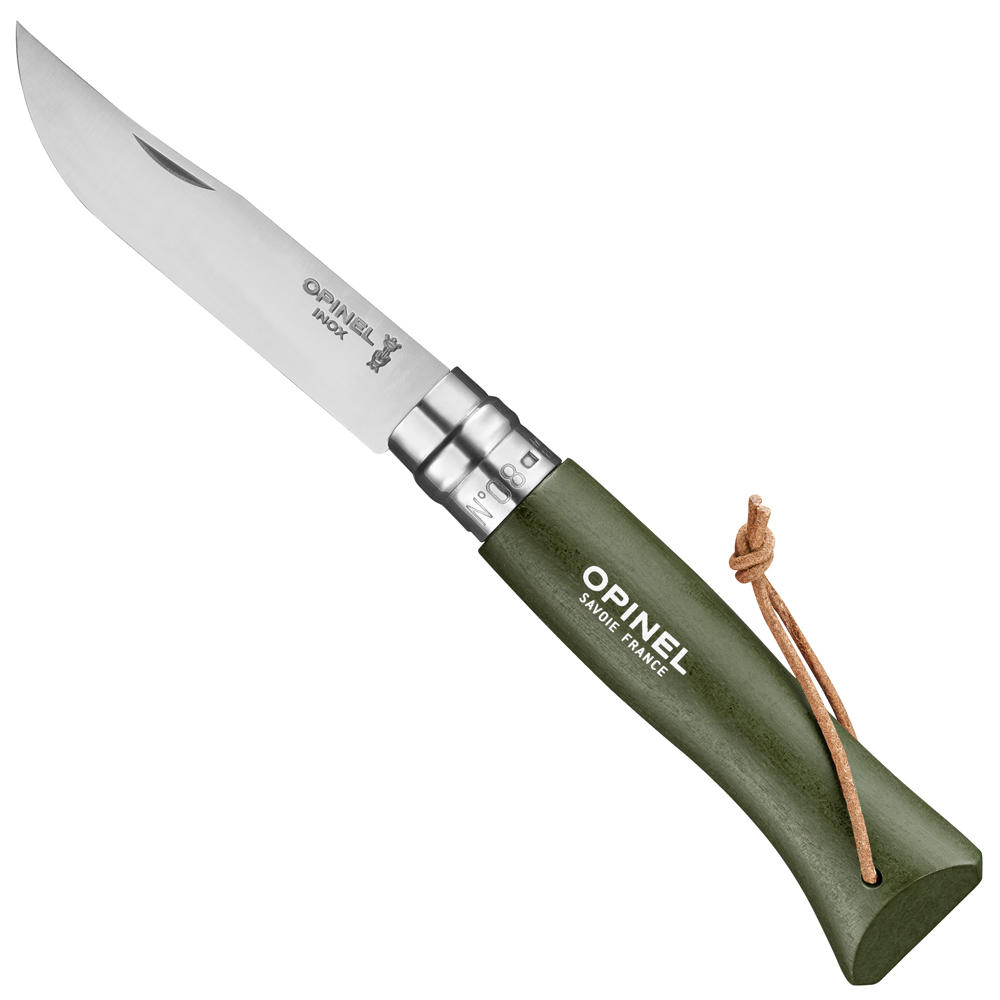 Opinel Klappmesser, No. 8, Trekking, Grün