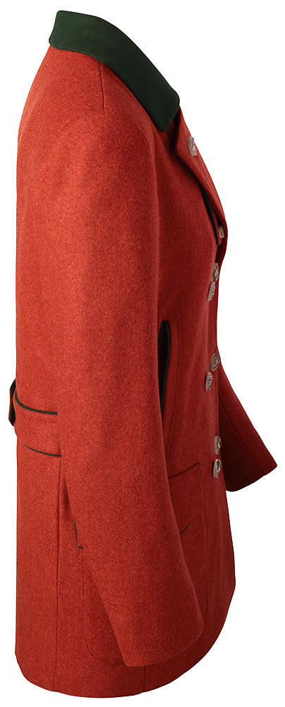 Damen Loden-Jagdjacke, orangerot