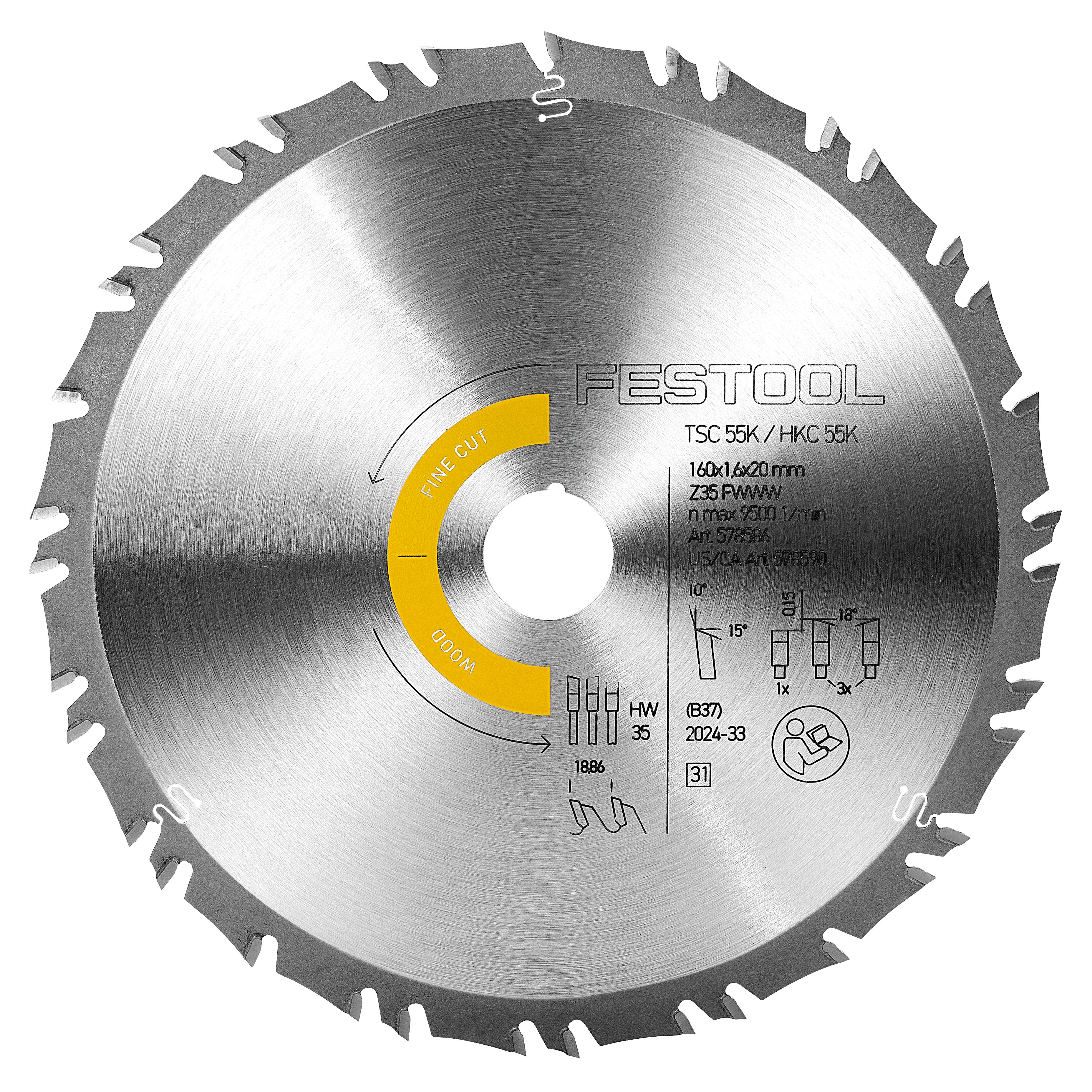 Hitachi - Lame de scie circulaire - pour bois - 165 mm - 18 dents Hitachi - Lame de scie circulaire - pour bois - 165 mm - 18 dents